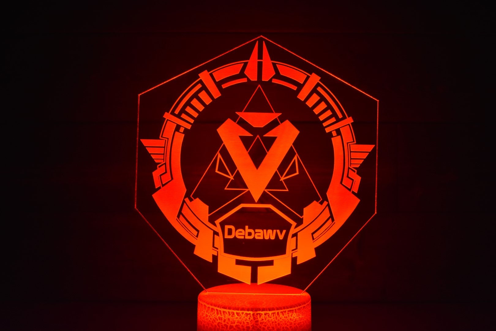 Personalized Diamond Rank Insignia w/ Username Added LED sign perfect as a gift for your Legend. Place in Man caves, bars, garages, desks.