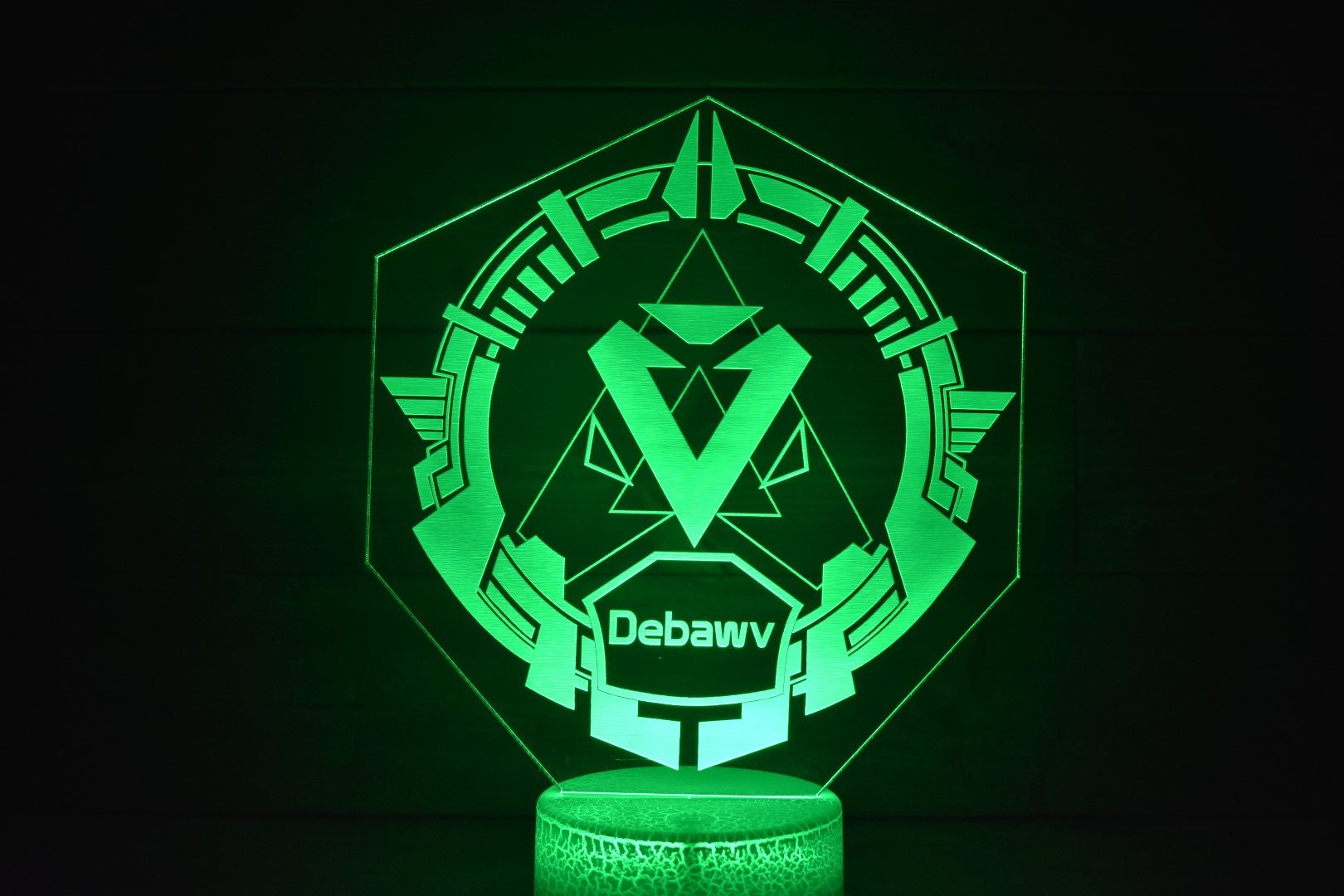 Personalized Diamond Rank Insignia w/ Username Added LED sign perfect as a gift for your Legend. Place in Man caves, bars, garages, desks.