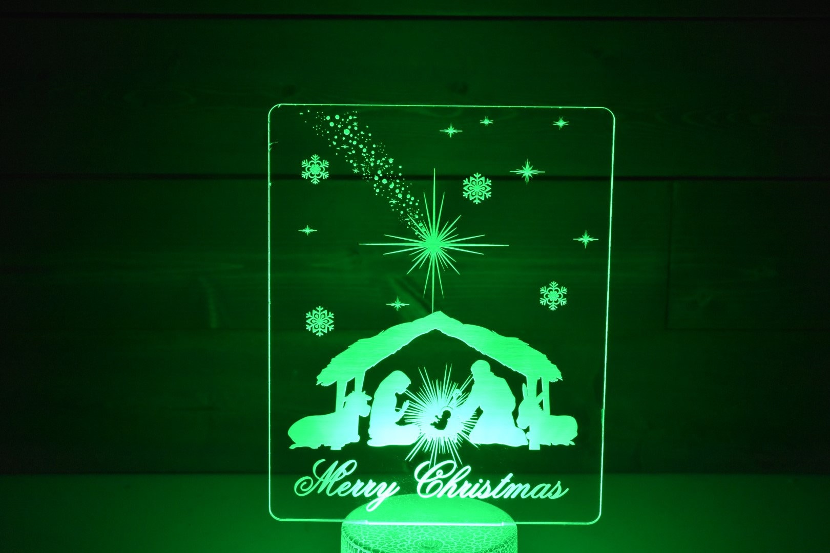 The Nativity is perfect as a gift for a Christians and lovers of Christmas. Place in Man caves, bars, garages, desks, room
