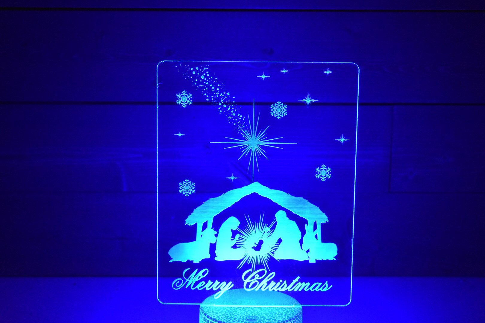 The Nativity is perfect as a gift for a Christians and lovers of Christmas. Place in Man caves, bars, garages, desks, room
