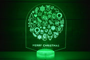 Merry Christmas Lamp is perfect as a gift for all lovers of Christmas. Place in Man caves, bars, garages, desks, room