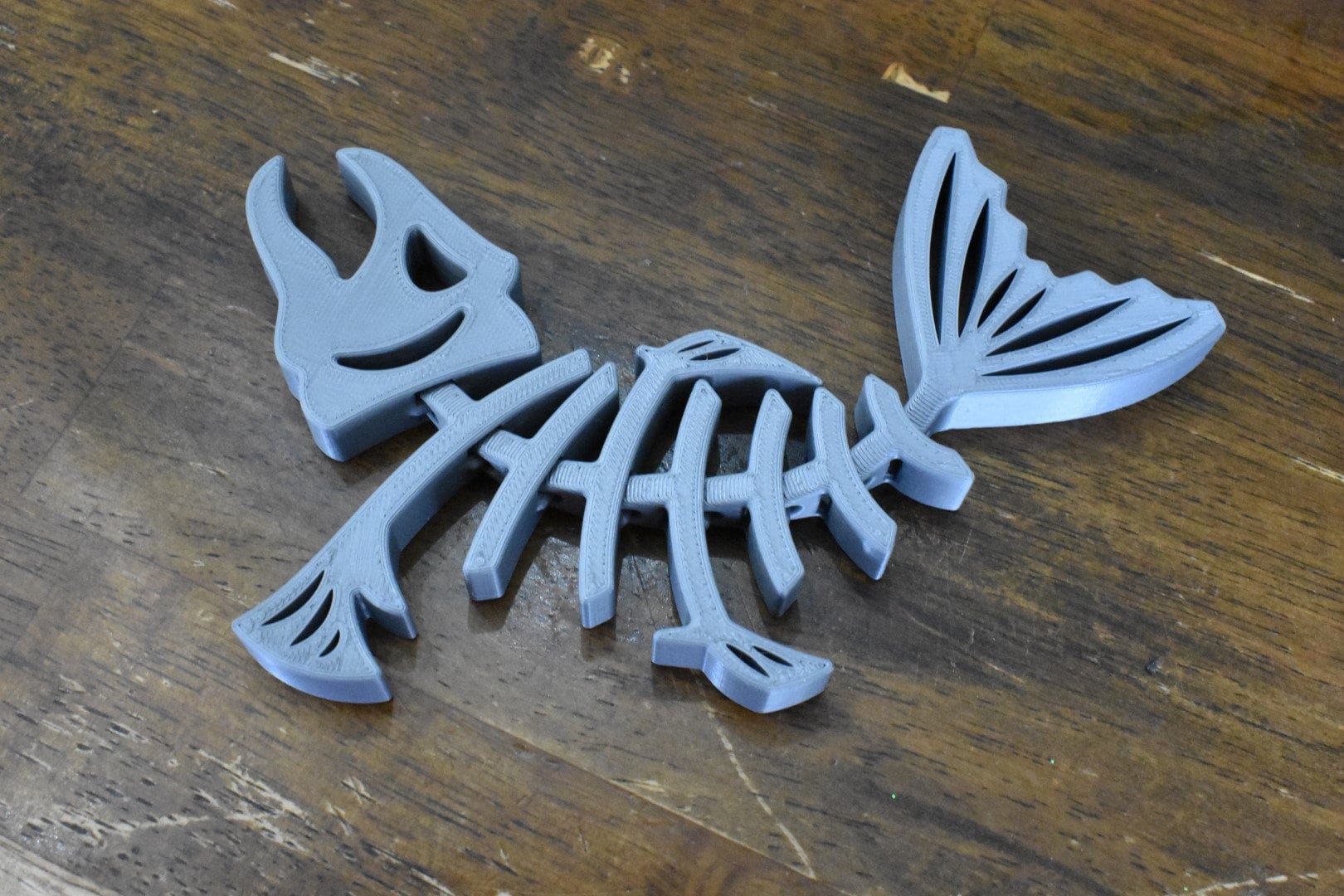 Articulated/Flexible Angry Fish Skeleton, Fun Toy for Kids and Adults and EVERYBODY!!