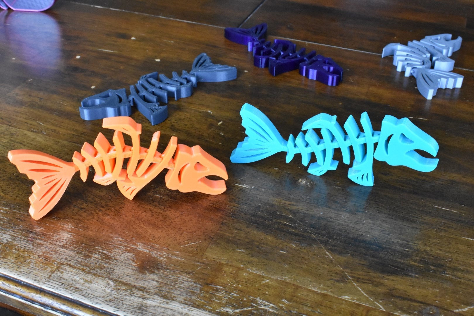 Articulated/Flexible Angry Fish Skeleton, Fun Toy for Kids and Adults and EVERYBODY!!