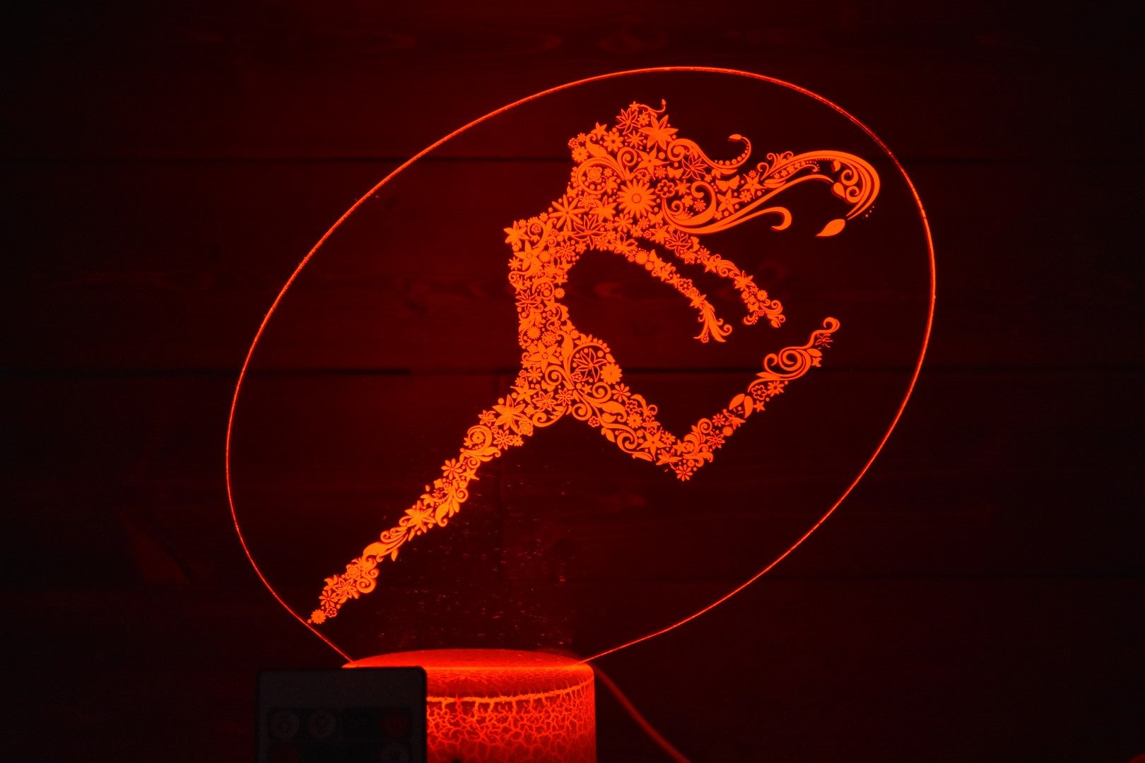 Dancing Flower Girl LED sign perfect as a gift for your dancer, dancing friends or family to place in your studio, room, she shed or office