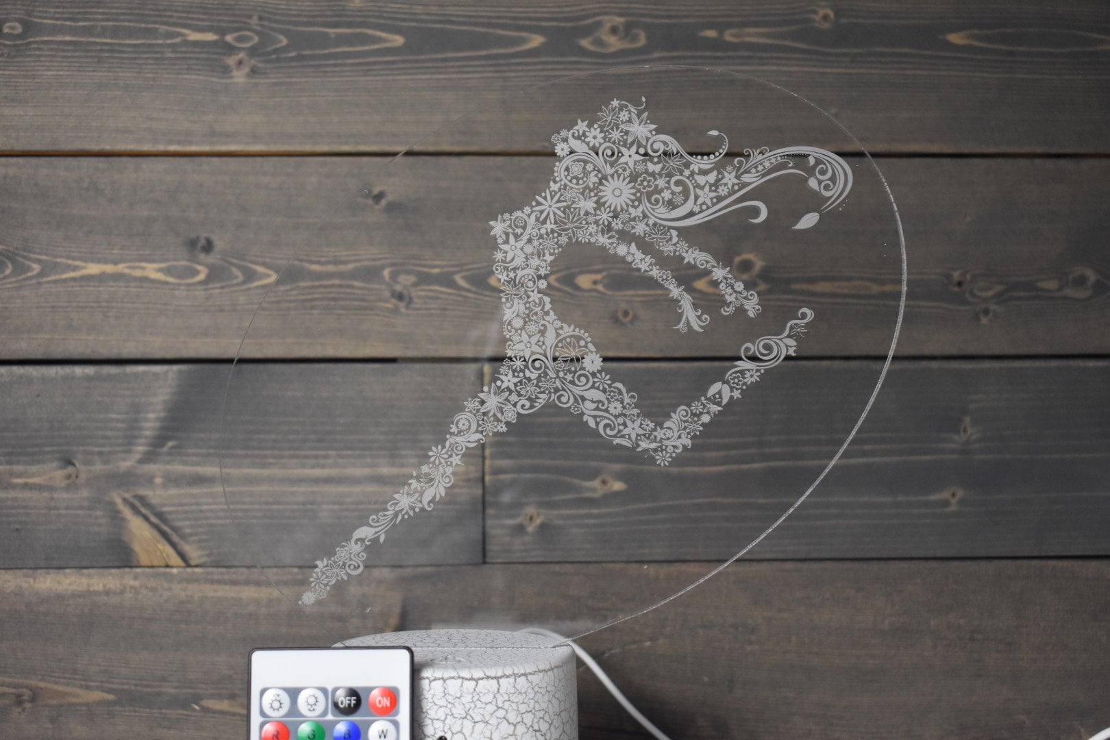 Dancing Flower Girl LED sign perfect as a gift for your dancer, dancing friends or family to place in your studio, room, she shed or office