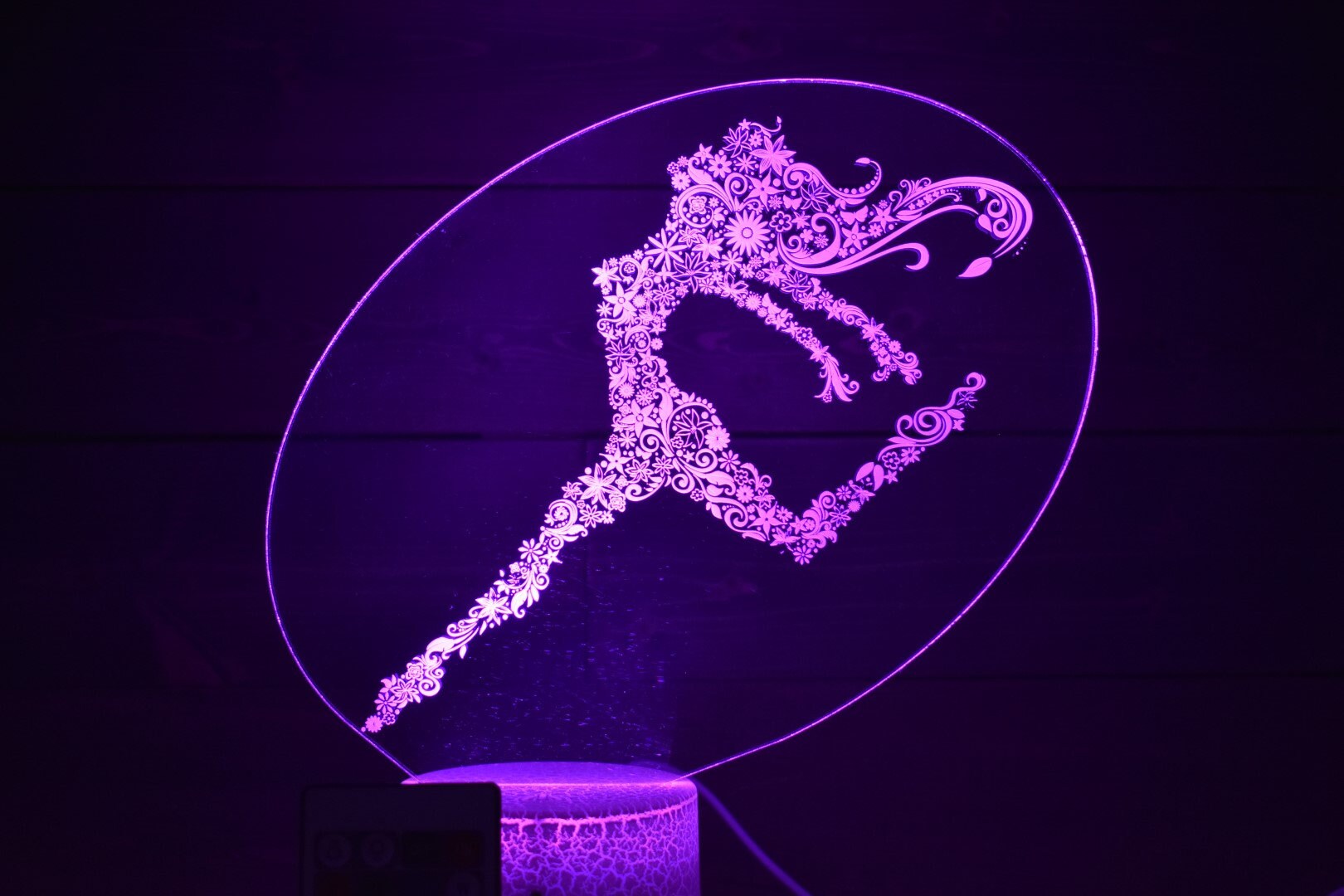 Dancing Flower Girl LED sign perfect as a gift for your dancer, dancing friends or family to place in your studio, room, she shed or office