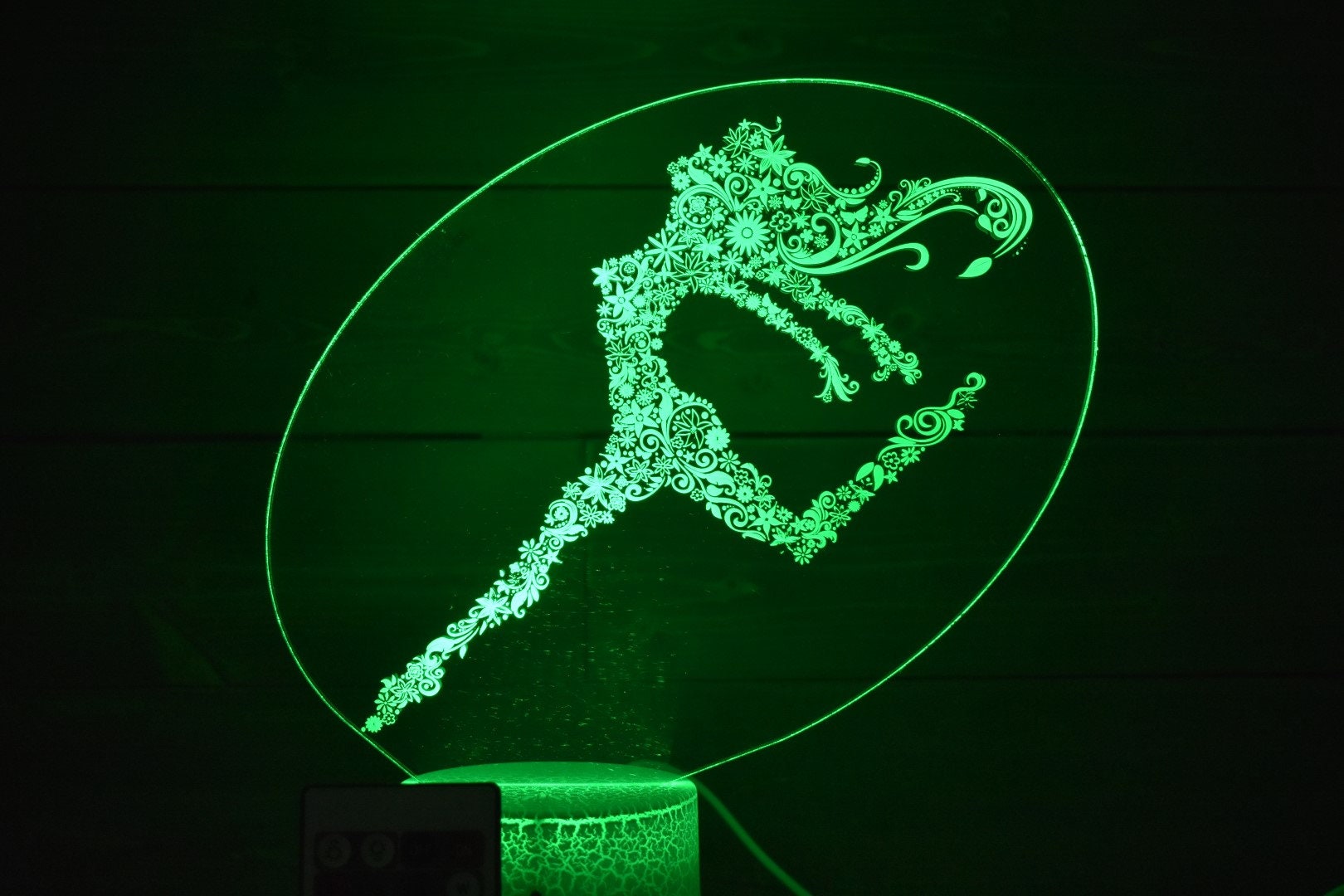 Dancing Flower Girl LED sign perfect as a gift for your dancer, dancing friends or family to place in your studio, room, she shed or office