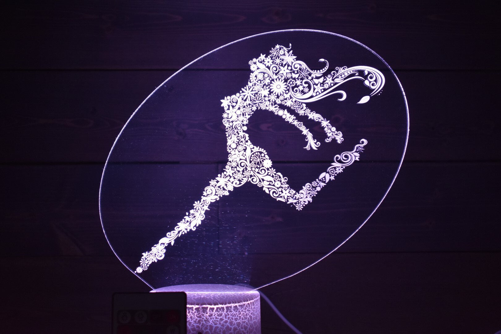 Dancing Flower Girl LED sign perfect as a gift for your dancer, dancing friends or family to place in your studio, room, she shed or office