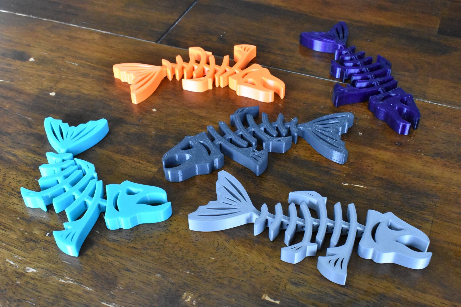 Articulated/Flexible Angry Fish Skeleton, Fun Toy for Kids and Adults and EVERYBODY!!