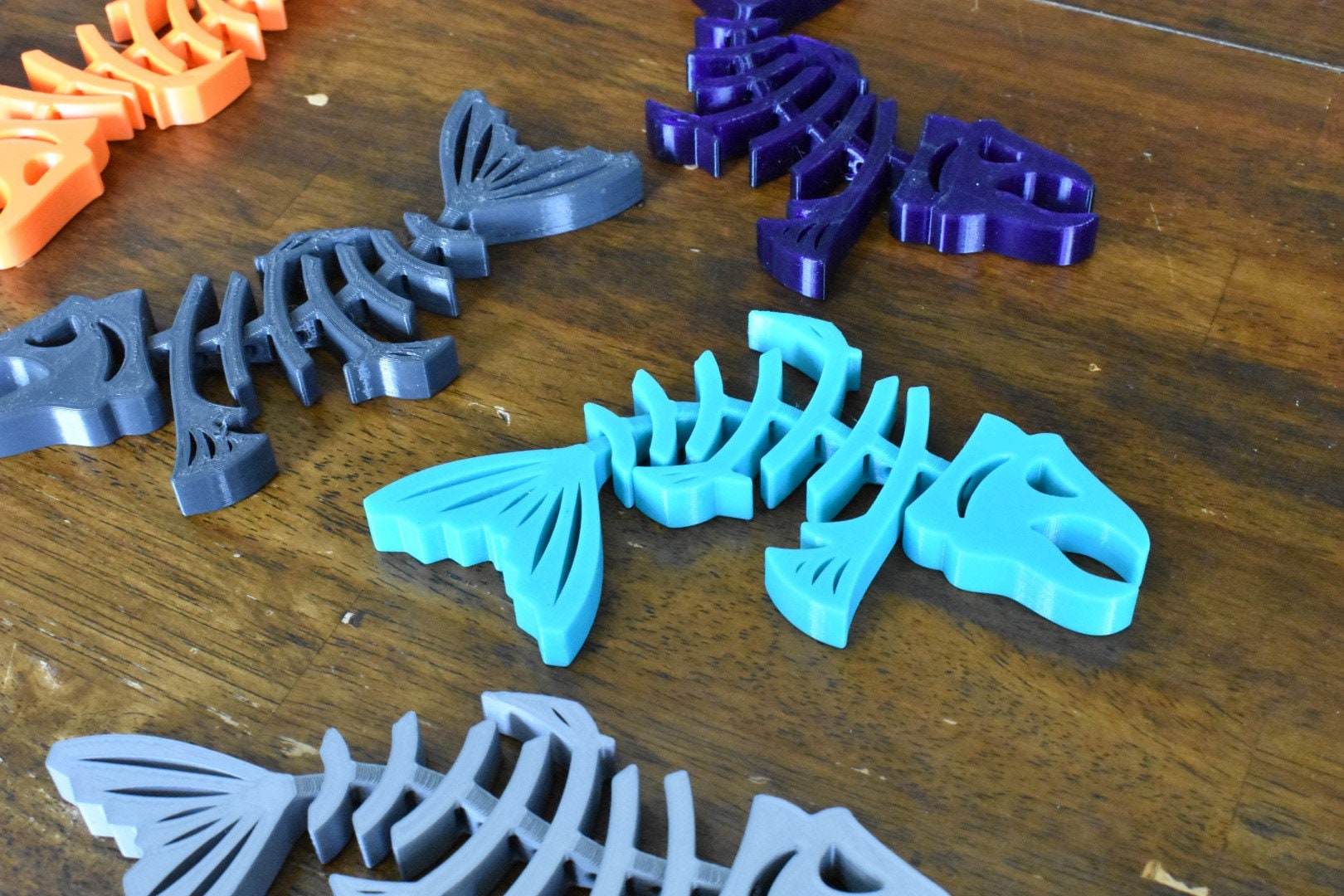 Articulated/Flexible Angry Fish Skeleton, Fun Toy for Kids and Adults and EVERYBODY!!