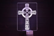 Celtic Knot (Cross) LED sign perfect as a gift for your Irish family or friends to place in man caves, bars, garages, desks.