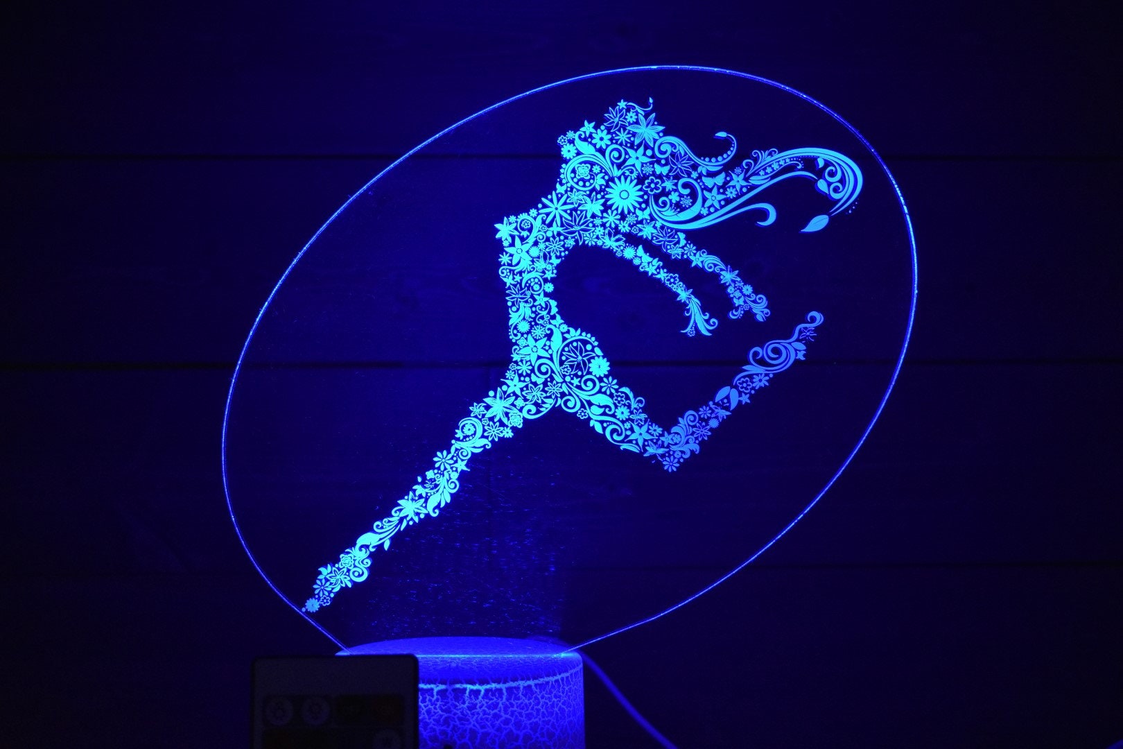 Dancing Flower Girl LED sign perfect as a gift for your dancer, dancing friends or family to place in your studio, room, she shed or office